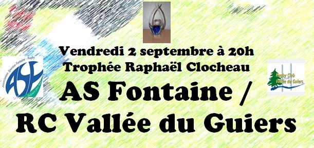 Match de reprise pour l’AS Fontaine Rugby ce soir